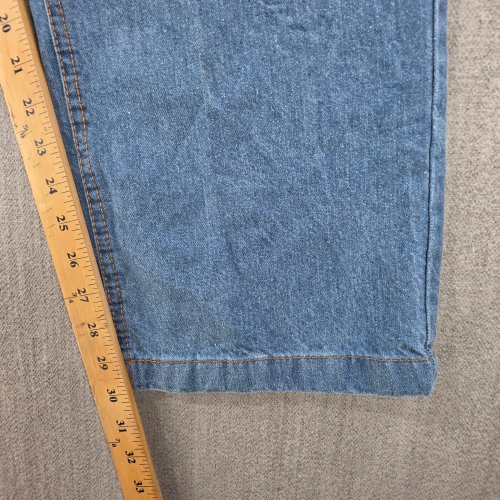 Duke Haband Relaxed Fit Jeans Men 38x30 M Blue Elastic Back Denim 100% Cotton - Picture 7 of 16